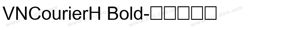 VNCourierH Bold字体转换